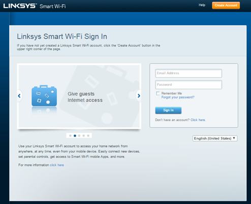 Linksys Velop E5400 login