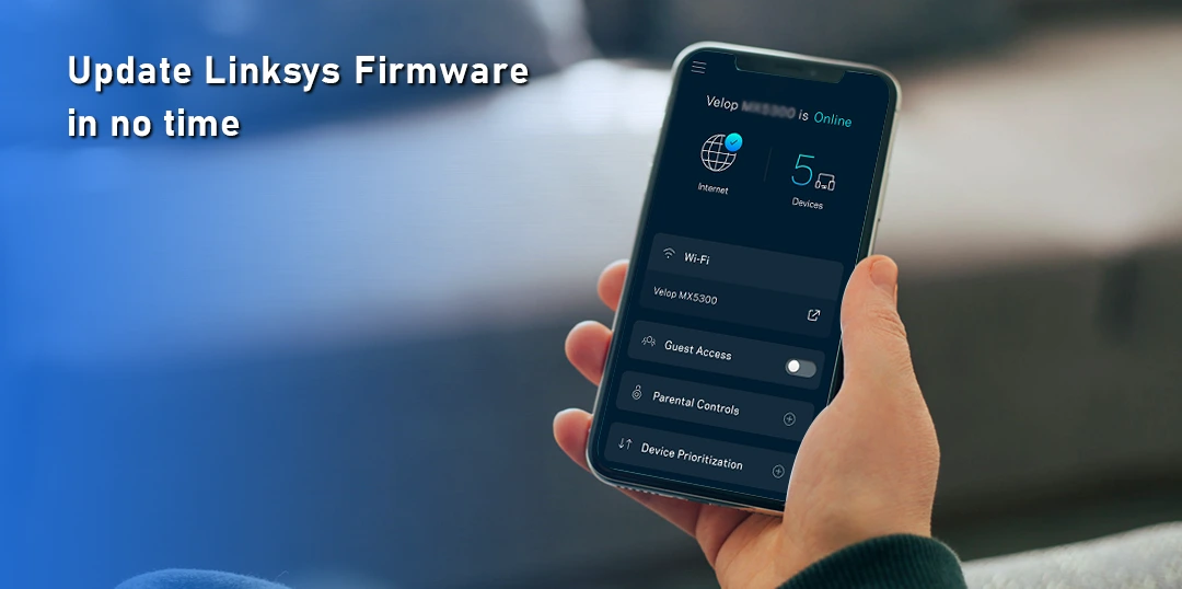 Firmware Update using Linksys Velop App