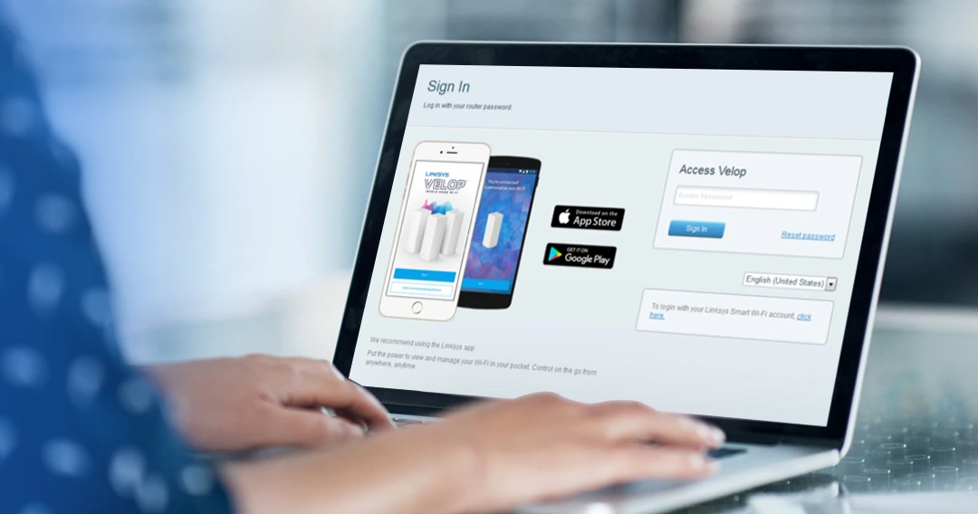 Linksys velop login page