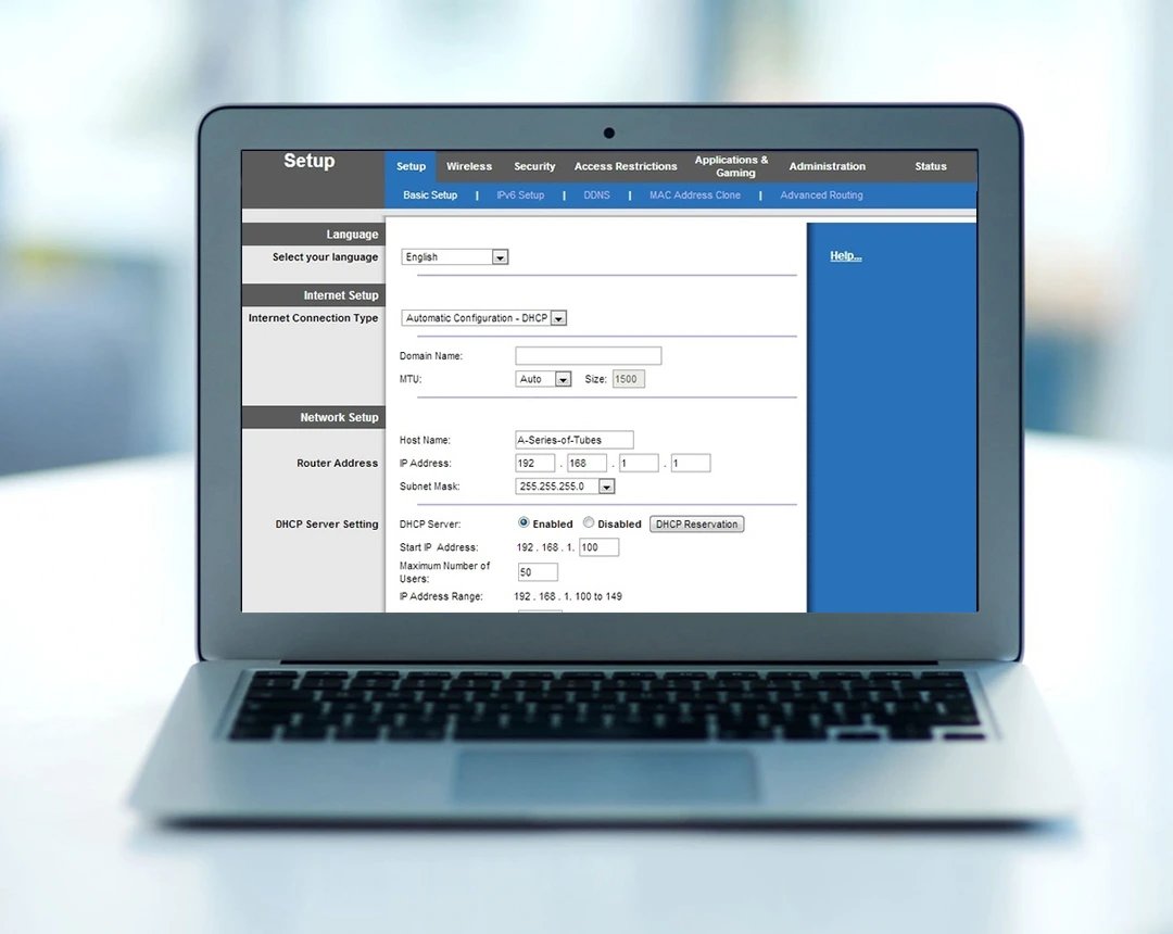 default password for linksys E2500